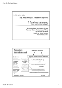 Sprechen und Sprachverstehen