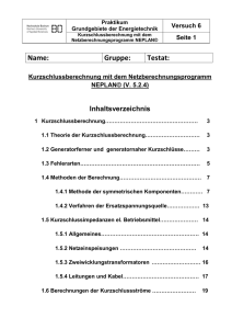 ET6 Kurzschlussberechnung