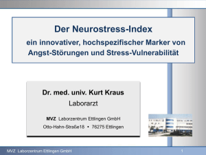 Neurostress-Index - ein hochspezifischer Marker