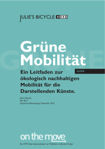 Ein Leitfaden zur ökologisch nachhaltigen Mobilität