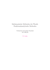 Funktionalanalytische Methoden