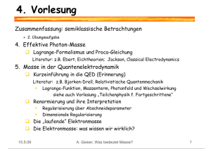 4. Die effektive Photon-Masse