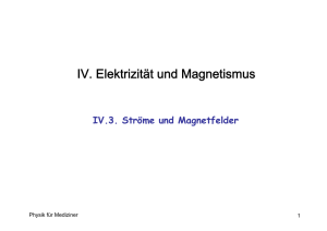 Strom erzeugt ein Magnetfeld