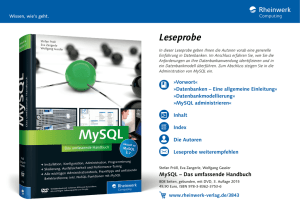 MySQL – Das umfassende Handbuch