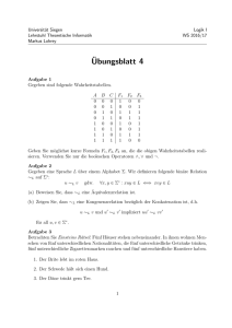 Ubungsblatt 4 - Universität Siegen