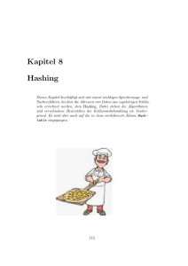 Kapitel 8 Hashing