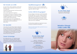 Refraktive Chirurgie LASIK / LASeK / PRK