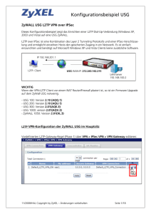 ZyXEL Konfigurationsbeispiel