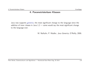 4. Parametrisierbare Klassen - www2.inf.h