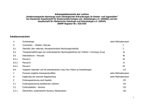 Anhangsdokumente der Leitlinie