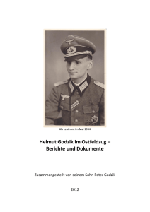 Helmut Godzik im Ostfeldzug