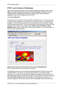 PHP und Centura SQLBase
