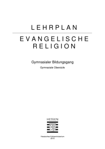 Lehrplan Gymnasiale Oberstufe Evangelische Religion