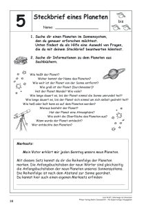 Steckbrief eines Planeten - Beck-Shop