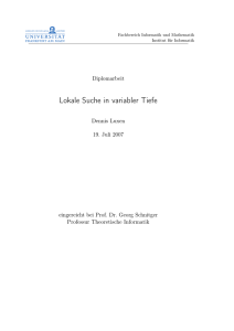 - am Institut für Theoretische Informatik, Algorithmik II