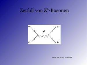 Zerfall von Z0