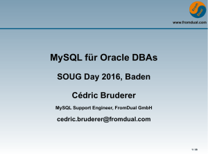 MySQL für Oracle DBAs