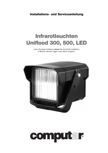 Infrarotleuchten Uniflood 300, 500, LED