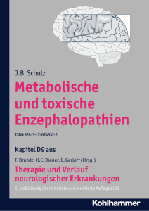 Metabolische und toxische Enzephalopathien