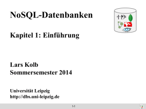 NoSQL-Datenbanken - Abteilung Datenbanken Leipzig