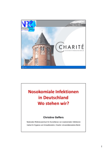 Nosokomiale Infektionen in Deutschland