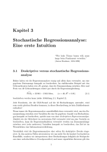 Kapitel 3 Stochastische Regressionsanalyse: Eine erste Intuition