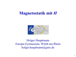 Magnetostatik mit H - KPK