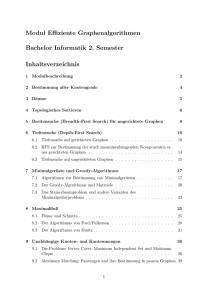 Modul Effiziente Graphenalgorithmen Bachelor Informatik 2