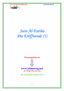 Sura Al-Fatiha - Die Er?ffnende (1)
