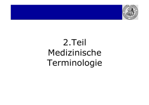 2.Teil Medizinische Terminologie