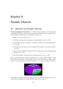 Kapitel 8 Dunkle Materie