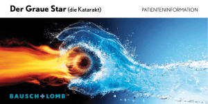 Der Graue Star(die Katarakt)