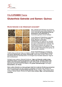 Glutenfreie Getreide und Samen: Quinoa