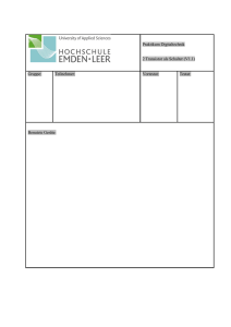 Praktikum Digitaltechnik 2 Transistor als Schalter (V1.1) Gruppe