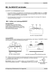 MS. Der MOS-FET als Schalter