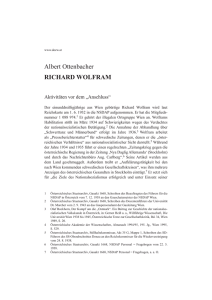 Albert Ottenbacher RICHARD WOLFRAM
