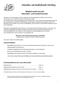 Mitgliedsantrag - Fossilienfreunde Würzburg