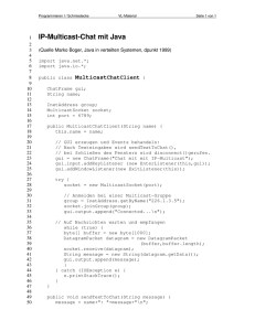 IP-Multicast-Chat mit Java