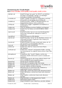 Scripts aus den Trivadis Kursen (Oracle8i)