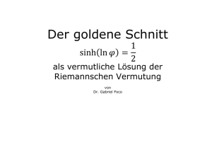 Der goldene Schnitt