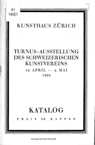 Turnus-Ausstellung des Schweizerischen Kunstvereins