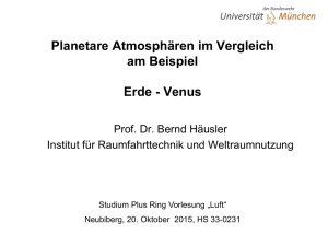 Planetare Atmosphären im Vergleich