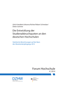 DZHW - Forum Hochschule 4 | 2014