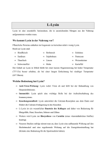 L-Lysin - Aposcience