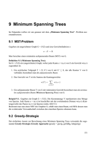 9 Minimum Spanning Trees