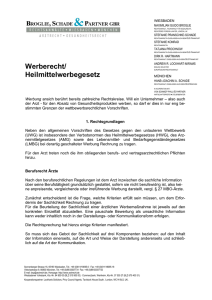Werberecht/ Heilmittelwerbegesetz - M3C