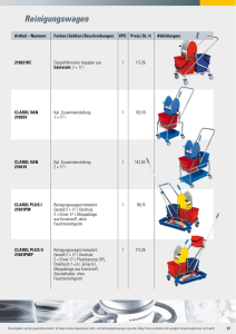 Reinigungswagen - reinigungsprodukte