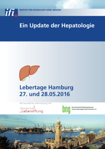 Ein Update der Hepatologie Lebertage Hamburg 27. und 28.05.2016