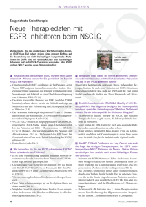 Neue Therapiedaten mit EGFR-Inhibitoren beim NSCLC
