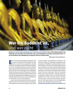 Wer ein Buddhist ist, und wer nicht